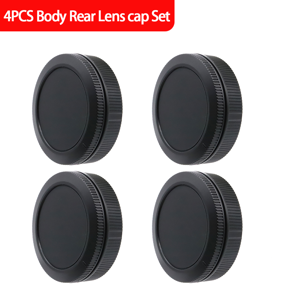 Canon Camera Eos R50 - 4-teiliges RF-Mount-Kamerakörper- und Objektivdeckel-Set für Canon